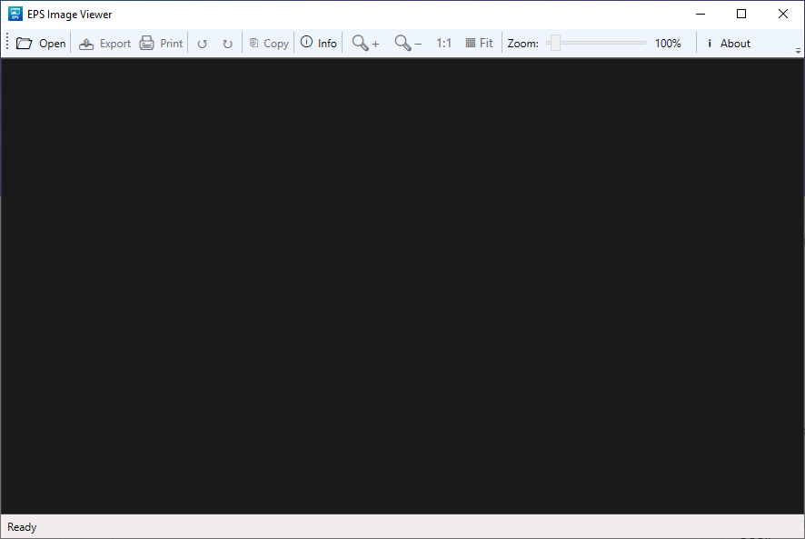 EPS Image Viewer main window