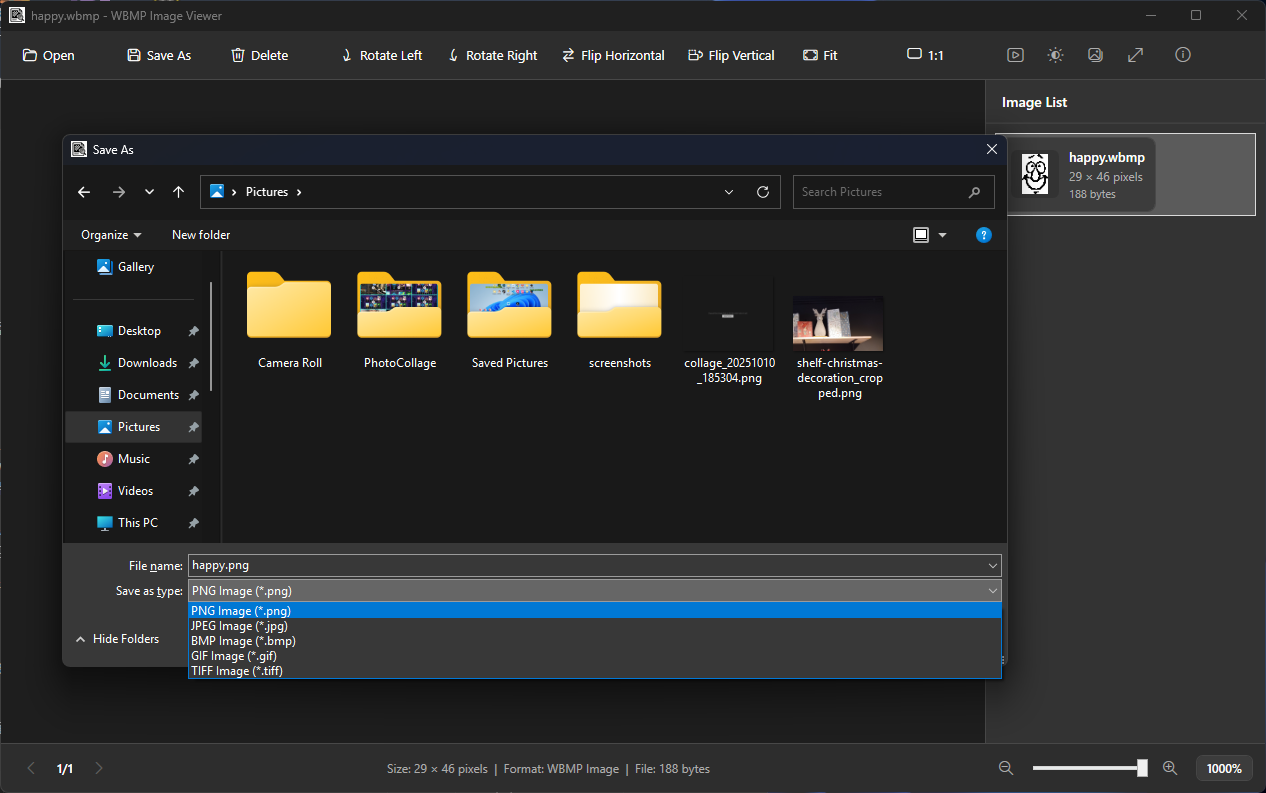 Export Dialog