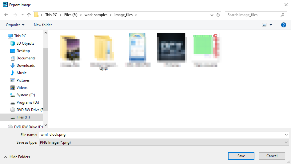 Export Dialog