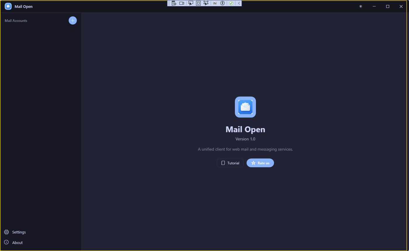 Mail Open Main Interface