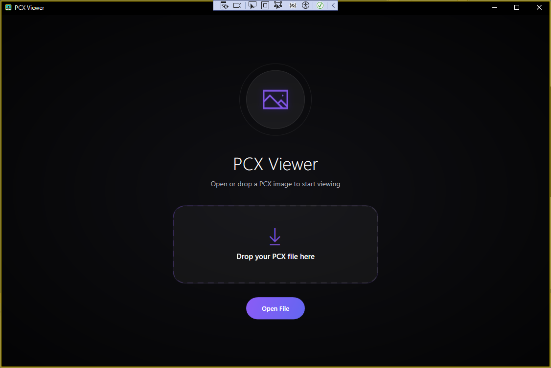 PCX Viewer Main Window