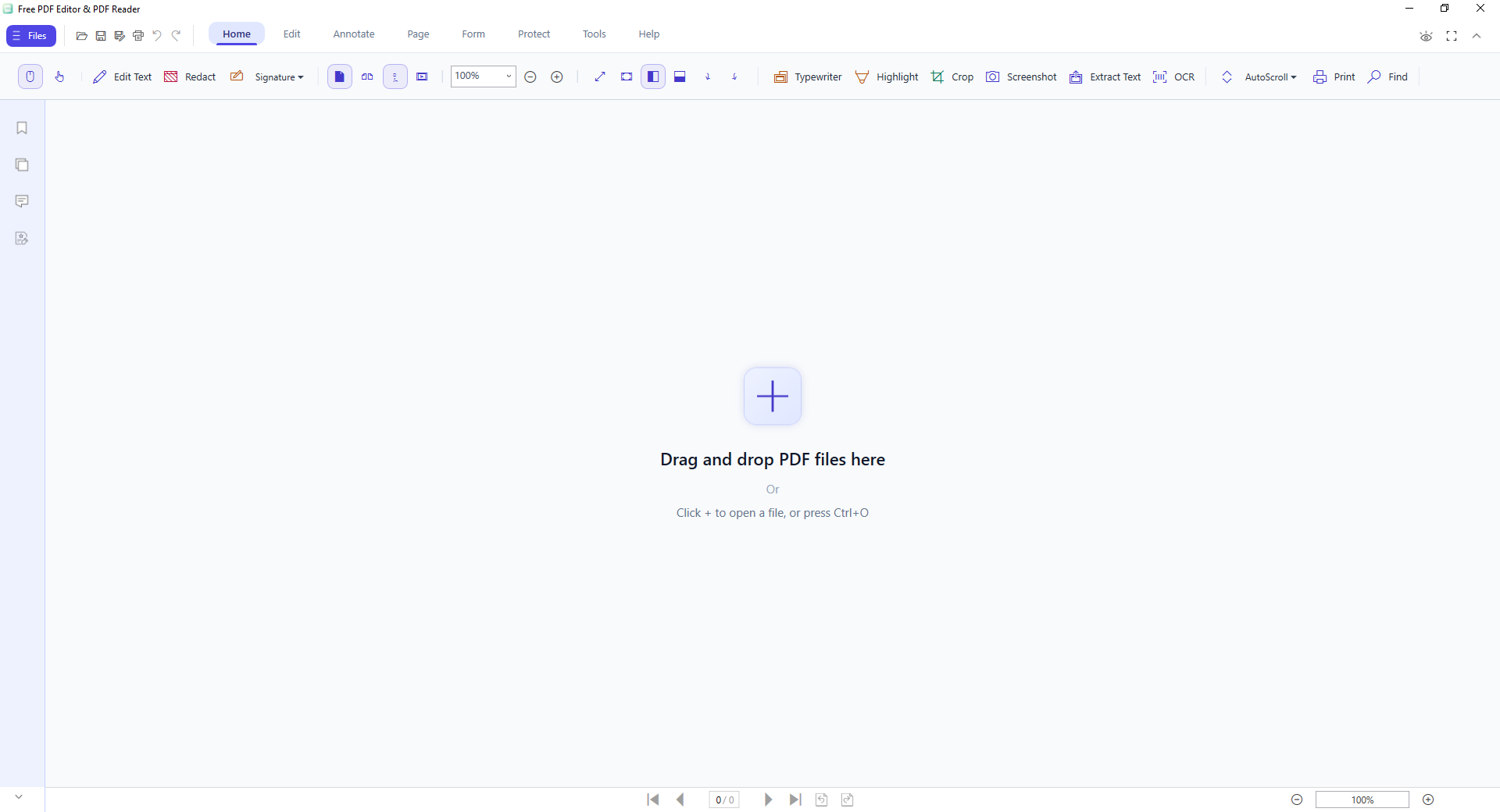 Main interface overview