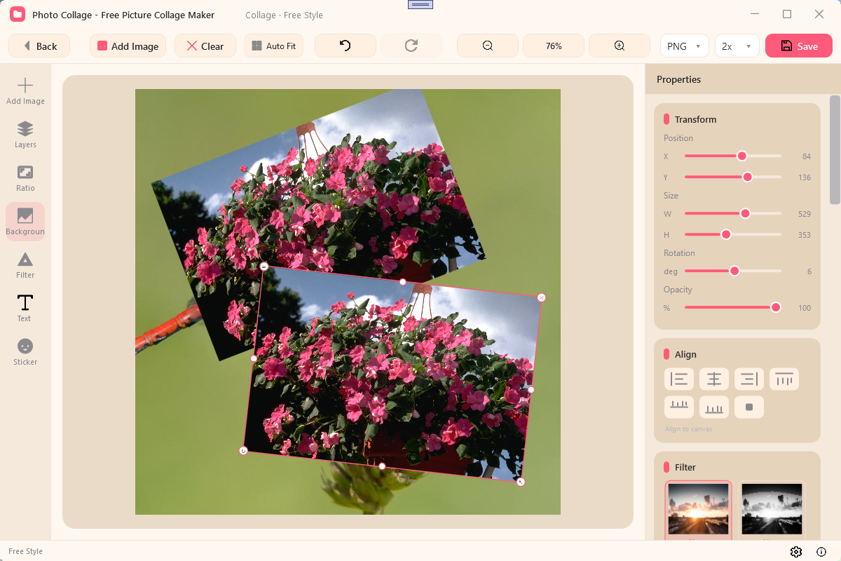Free Style canvas screenshot