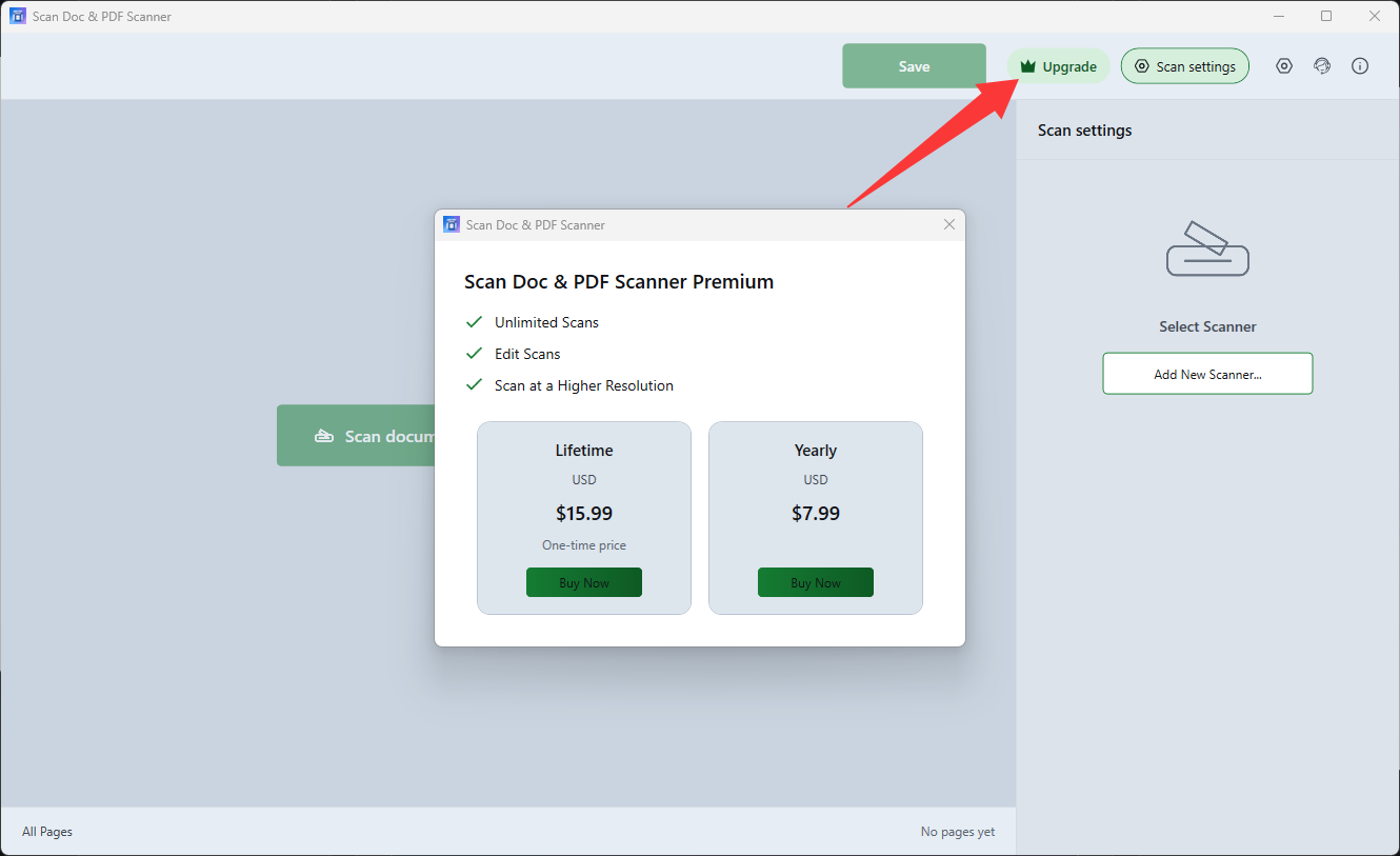 Purchase window