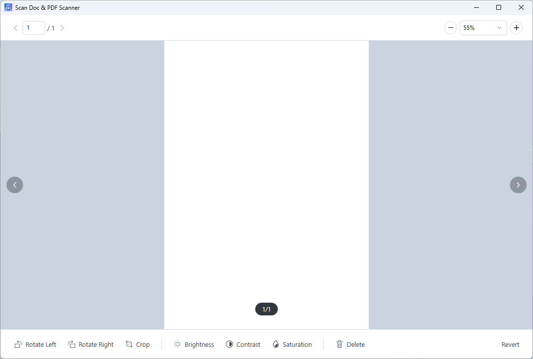 Single page preview