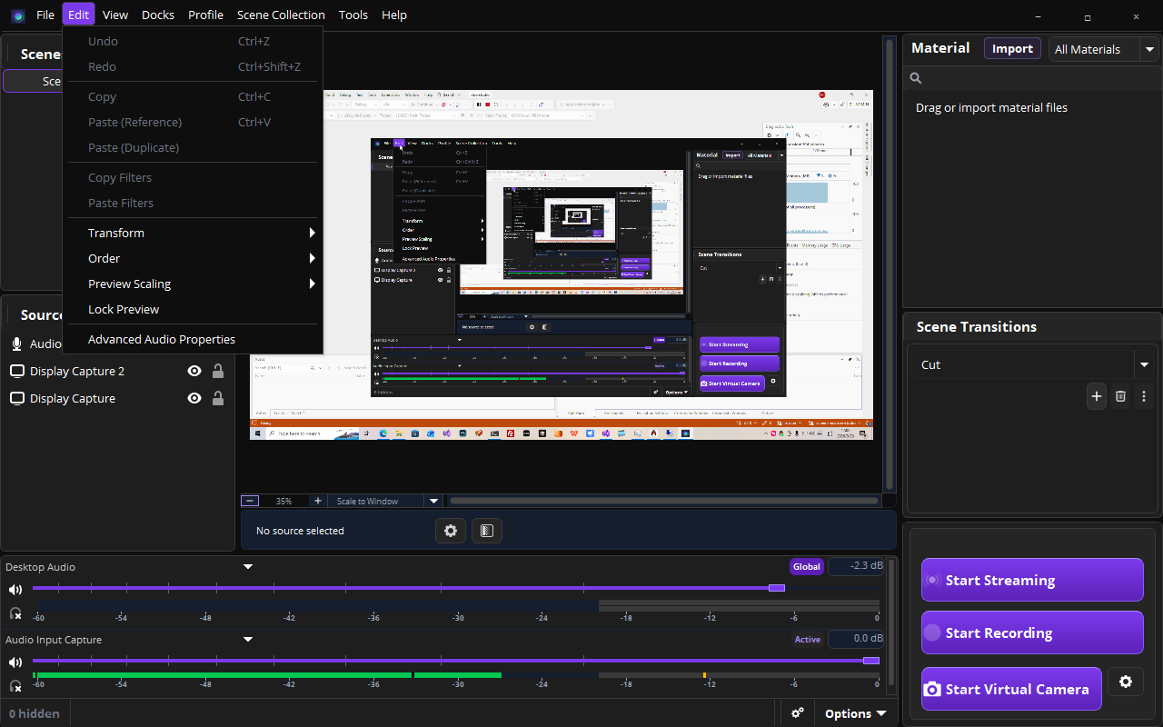 Edit Menu