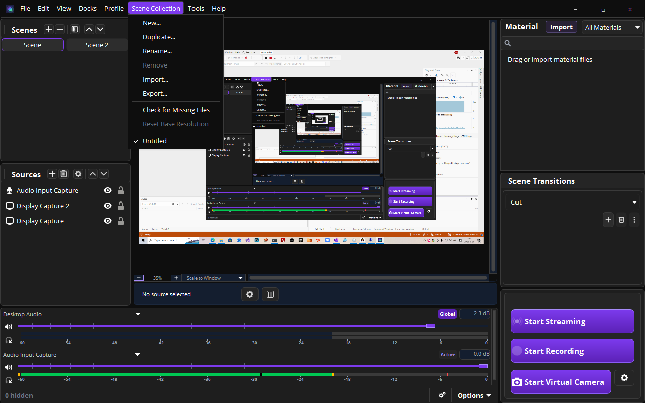 Scene Menu